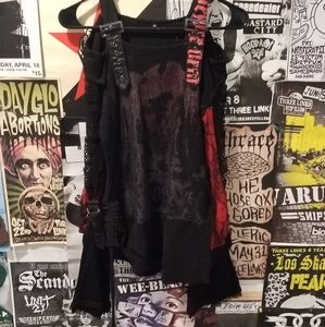 PUNK RAVE VINTAGE VISUAL KEI MESH TOP